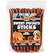 BRUTUS & BARNABY Sweet Potato Dog Treats - Grain Free, Cinnamon Pumpkin Crunchy Sticks are Great Tasting, Promote Positive Dog Gut Health with Natural Anti-Diarrhea Properties, no Preservatives Added
