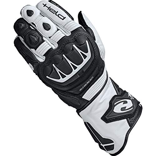 Held Motorradhandschuhe lang Motorrad Handschuh Evo-Thrux II Sport Handschuh schwarz/weiß 11, Herren, Sportler, Ganzjährig, Leder