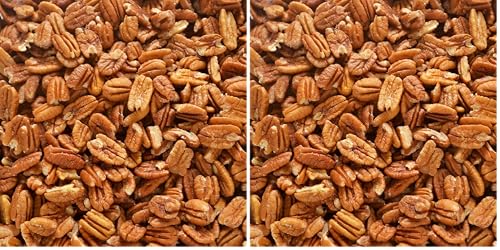 Image of Pecan Shop Raw Unpasteurized Shelled Texas Native Pecans, Wild-Harvested and Tested Pesticide-Free Pecan Halves in Oxygen-Barrier Bag for Peak Freshness - 12 Oz (Pack of 2)