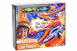 🏎️ CIRCUIT VOITURE FLEXIBLE NitroBlast est un circuit voiture enfant flexible de 4,1 mètres permettant de créer des pistes uniques : rampes, virages, descentes et boucles spectaculaires. Un jouet circuit voiture qui stimule l’imagination et le jeu actif.