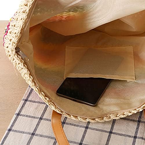 Bolso Tote de algodón tejido a mano QZUnique miniatura 2