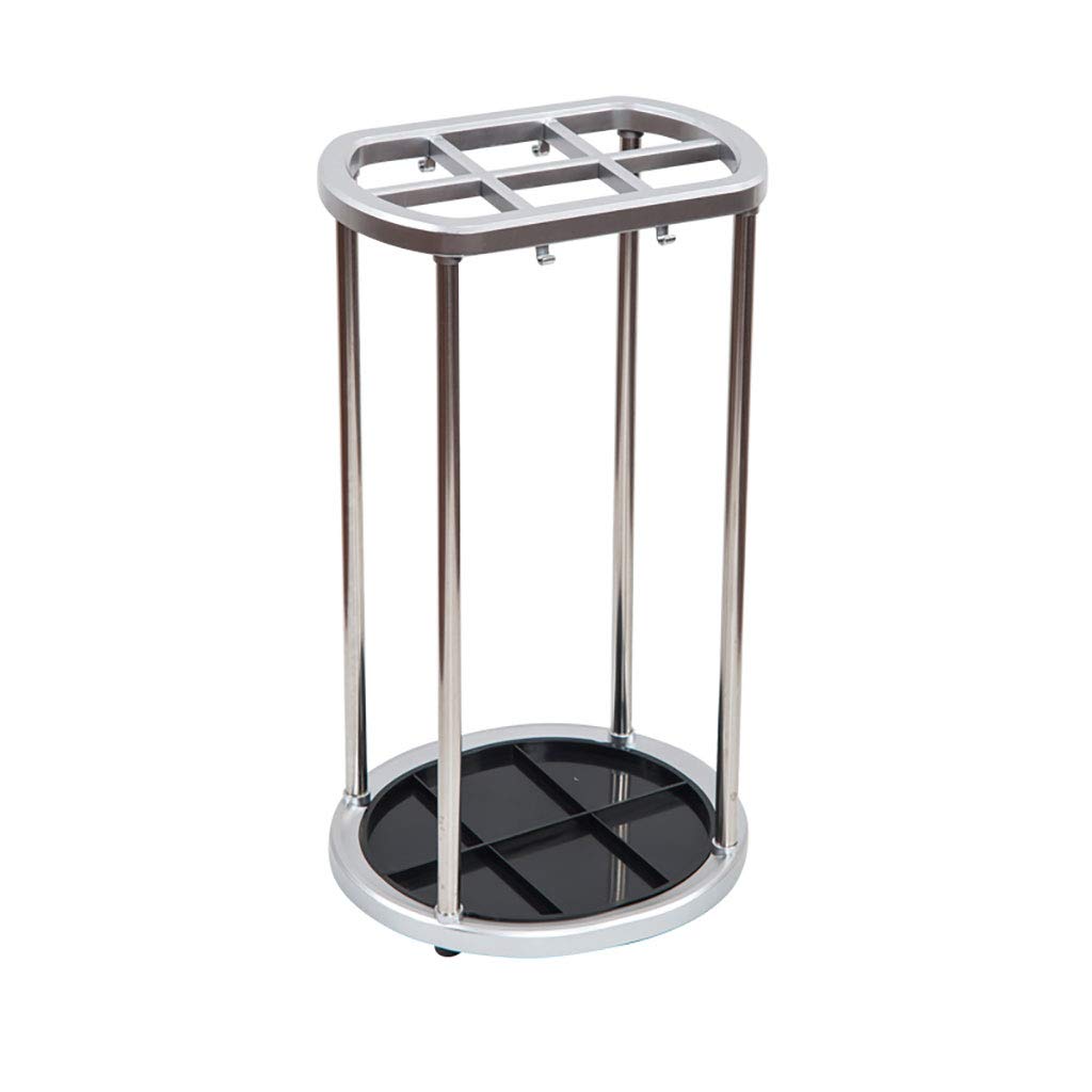 Porte-parapluie intérieur à grille DASHADAO avec bac et roues pour hall