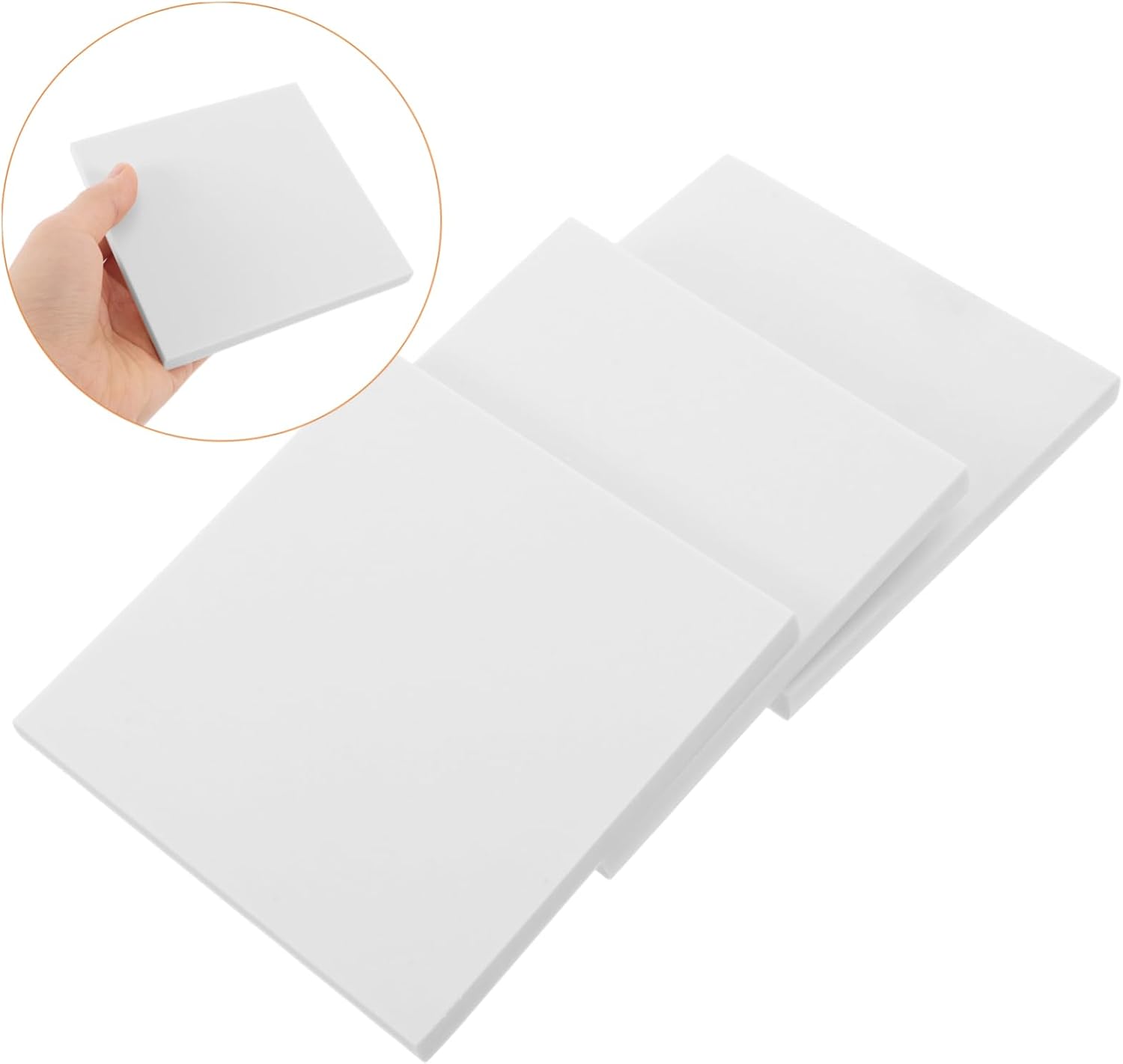 Gadpiparty 3pcs Rubber Stamp Sheets: Linoleum Blocks - Printmaking Rubber Stamp Carving Blocks for DIY Craft Supplies Handmade Scrapbooking Art Projects
