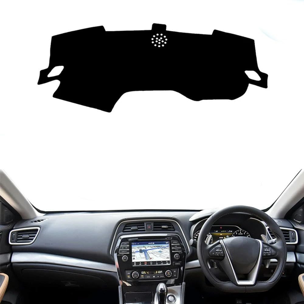 Polyester Flannel Suede Car Dashboard Cover Dash Mat for Nissan Maxima 2016 2017 2018 2019 2020 2021 2022 2023 Dashmat Carpet Cape Rug Protector