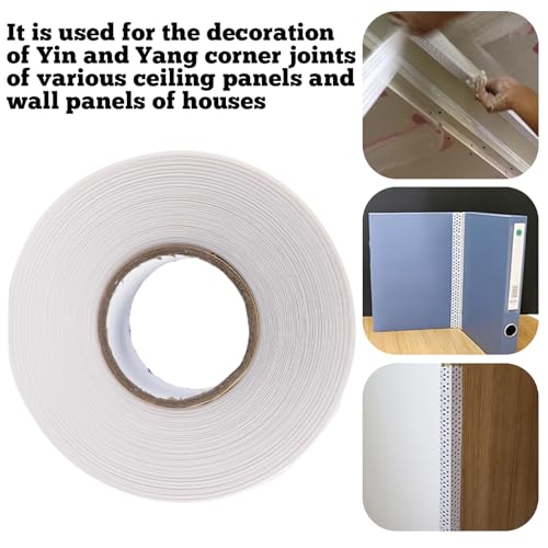 TOATELU Nahtabdeckband 5cmx40m Trockenbau - Selbstklebendes Gipskarton Fugenband mit Kantenschutz | Hochflexibel & Wiederverwendbar | 1 Rolle Premium-PVC Band