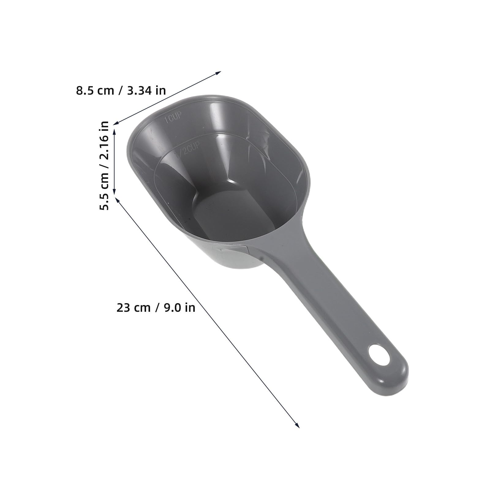 OSALADI 12 szt. plastikowych miarek do karmy dla psów, 4 kolory