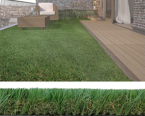 Blendend Ceped Artificial   césped, Ideal para Jardines y terrazas, Resistente a la Lluvia y Rayos UV, fácil instalación y Mantenimiento.