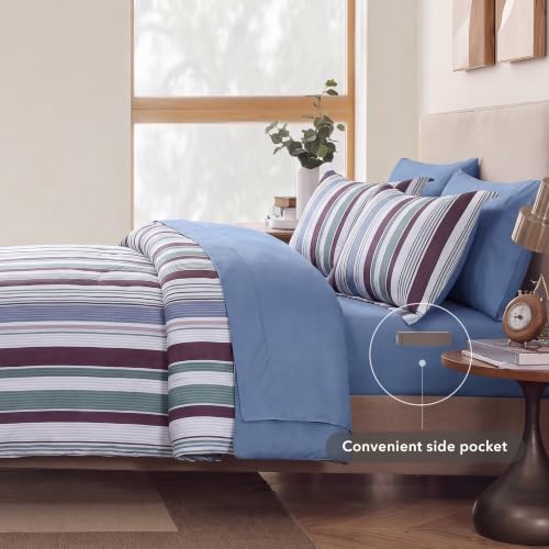 Image of Monbix King Size Comforter Set-7 Pieces Soft Bed in a Bag King Bedding Sets