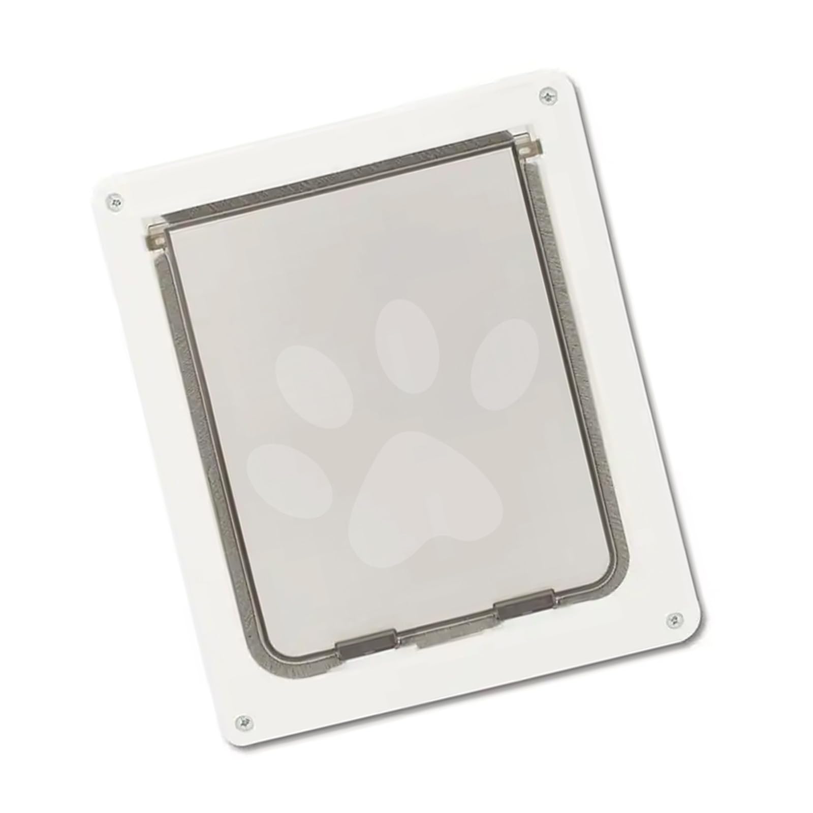 Dog Door Flap Entry and Exit Locking Cover Door/Window Mounted Clear Flap Get-in-whenever Upgraded Lockable Pet with Security Easy Install for Cats Dogs Entry Exit
