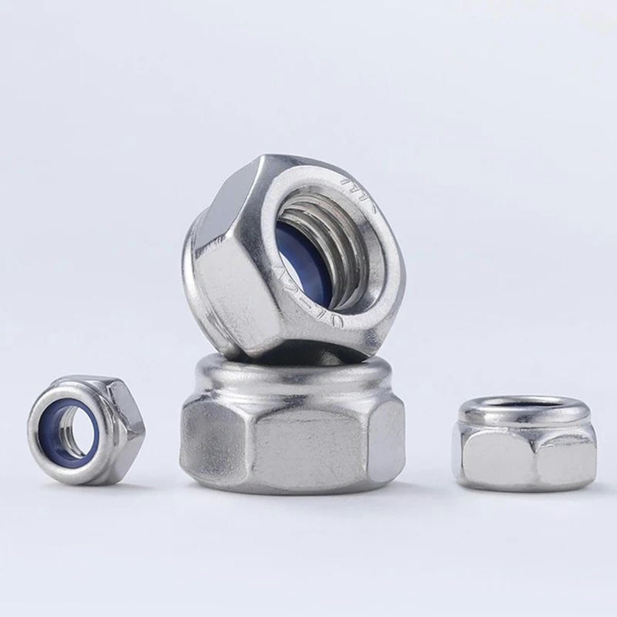 150 Stück 10#32 Nylon-Kontermuttern Aus Edelstahl 304 - Perfekte Sicherungsmuttern Für Industrie Und Heimwerker