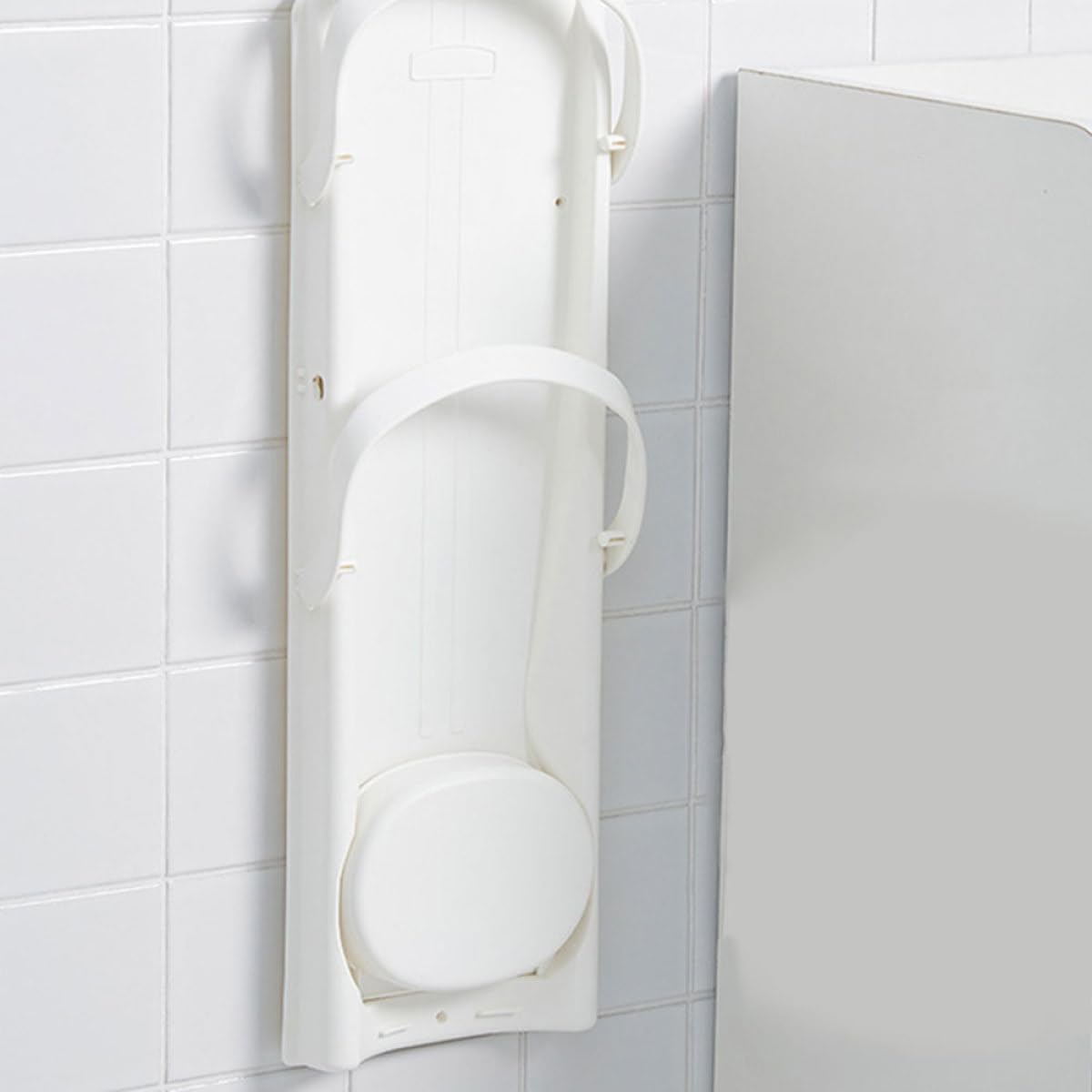 Foldable Wall-Mounted Umbrella Stand Abs Plastic Umbrella Rack Space-Saving Holder for Home Hotel Entryway Use and Easy to Install