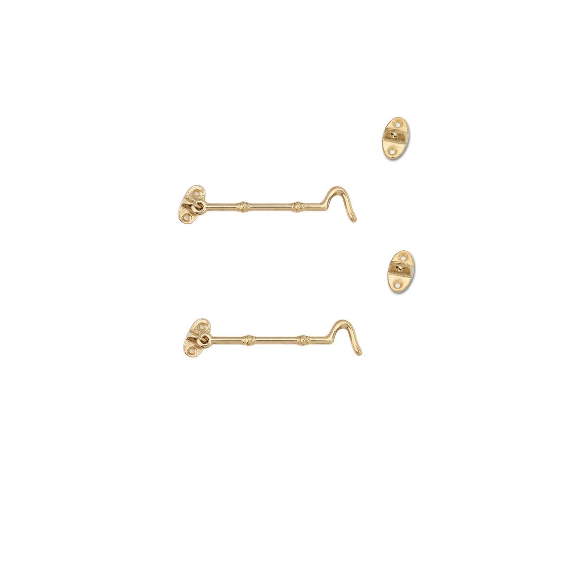 Unifizz Hook and Eye Latch for Window Door, Fence and Skylight, Vintage Cabin Gate Hook Lock, Retro Cabinet Door Hooks
