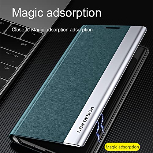 Ysnzaq Ultra Thin Flip Phone Case For Xiaomi Redmi Note 12 Pro/Poco X5 Pro 6.67", Tpu Leather With Wireless Charging Function Cover For Xiaomi Redmi Note 12 Pro/Poco X5 Pro Cx Black #TOP5