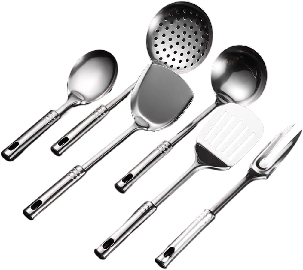 DUYHBAWRS-779 Kitchen Utensils Set, For Non-stick Pan Kitchen Tool Ladle And Wok Spatulas