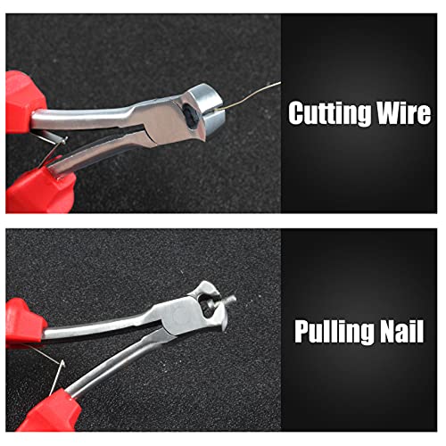 Image of 5.5 Inches End Cutting Pliers Mini Long Reach End Nipper Jewelry Cutting Pliers Wire Cutters for Crafting Nail Puller Trim Puller Staple Nail Remover Tool Jewelry Making Pliers