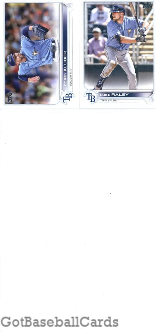 2022 Topps Master (Series 1, 2, Update) Tampa Bay Rays Team Set of 37 Cards: Vidal Brujan(#25), Nelson Cruz(#104), Joey Wendle(#145), Austin Meadows(#152), Ji-Man Choi(#183), Randy Arozarena(#196), Wander Franco(#215), Mike Brosseau(#223), Shane McClanahan(#244), Chris Archer(#254), Tampa Bay Rays(#274), Tyler Glasnow(#302), Mike Zunino(#324), Francisco Mejia(#346), Shane Baz(#421), Kevin Kiermaier(#454), Josh Lowe(#479), plus more - GotBaseballCards