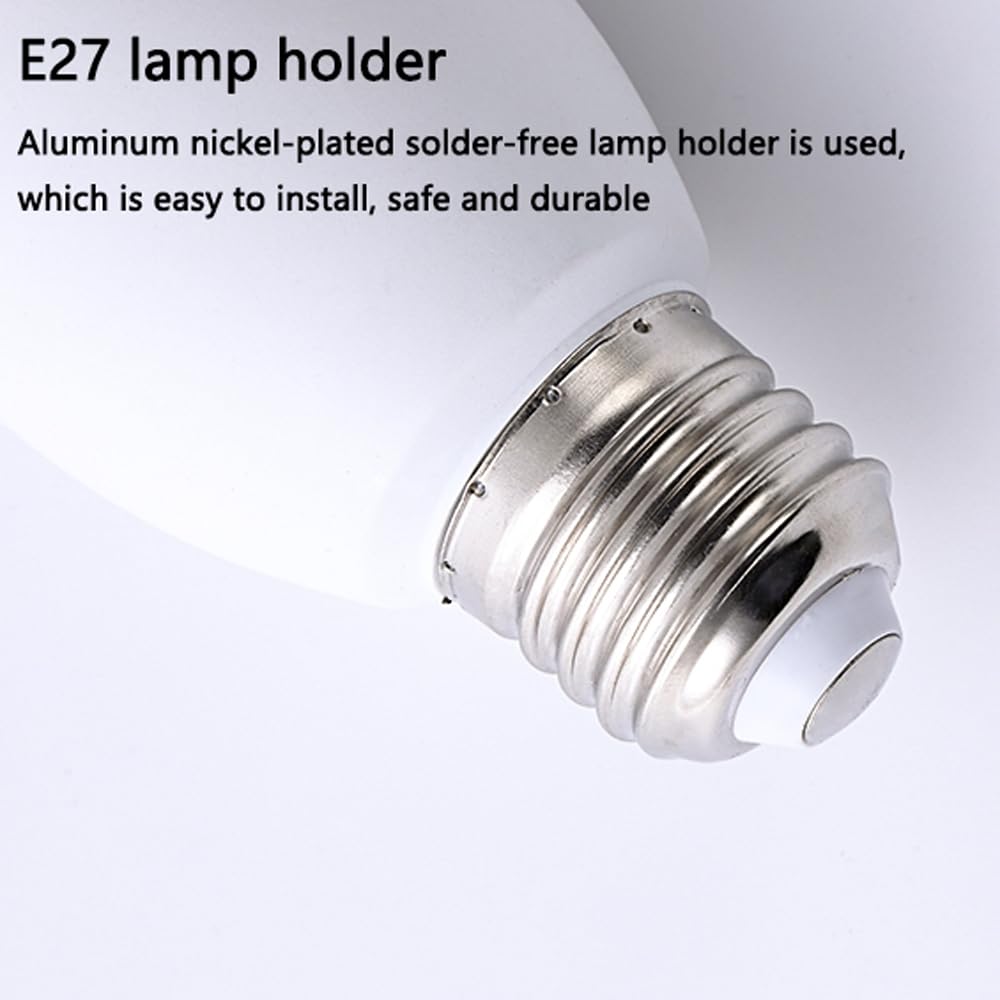 Paquete de 2/10 bombillas de columna LED de aluminio, bombillas de lámpara de bajo consumo de alta potencia E27 superbrillantes de 40 W, equivalente a 100 W, blanco cálido de 2700 K, no regulab