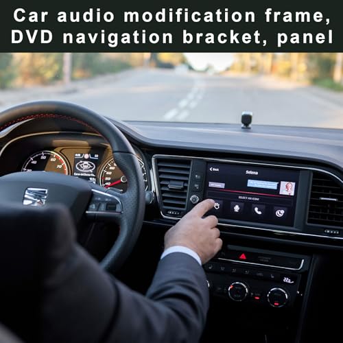 Car Stereo Double Din Cage, Car Stereo Double DIN Universal Cage with Frame, Auto Audio and Video Dash Mounting Kit with Screws, Auto Radio Fitting Kit for DVD Players GPS Navigation mounting Brackets - Image 2