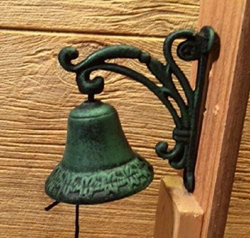 Cast Iron Wall Mount Vine Bell Indoor Outdoor Decor 13620