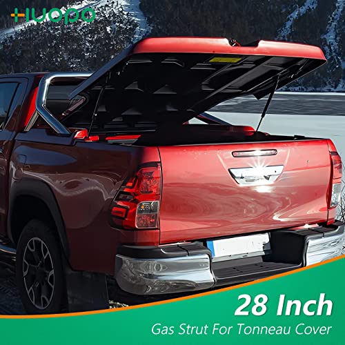 28 Inch 100Lb/445N Gas Strut Shock For Snowmobile Clam Shell Trailer Roof Top Cap Lid Queen Murphy Bed Tonneau Cover Hatch Boat Heavy Steel Door Custom Window Lift Replacement Parts, Set Of 2 Huopo #TOP5