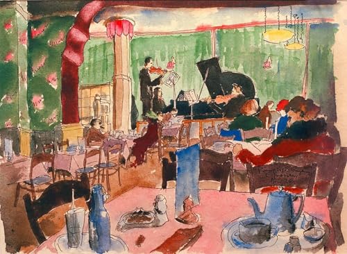 ARTXLXXBN De Célèbres Tableaux Affiches Imprimées Portrait Tableaux Café royal