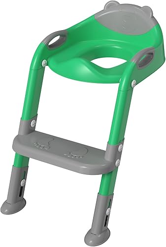 Miniatura 8 de SKYROKU - Asiento de entrenamiento para ir al baño con escalera, inodoro de entrenamiento para ir al baño para niños y niñas, cómodo y seguro con