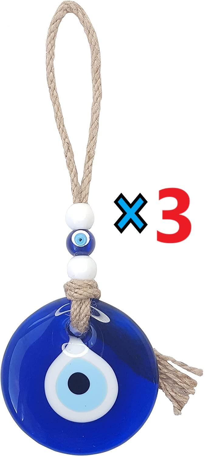 Mystic Jewels - Mano di Fatima con occhio turco in vetro con Jude per appendere