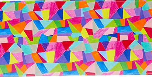 Slant Collections Cotton Fabric Table Décor Table Runner, 13" x 70", Geometric