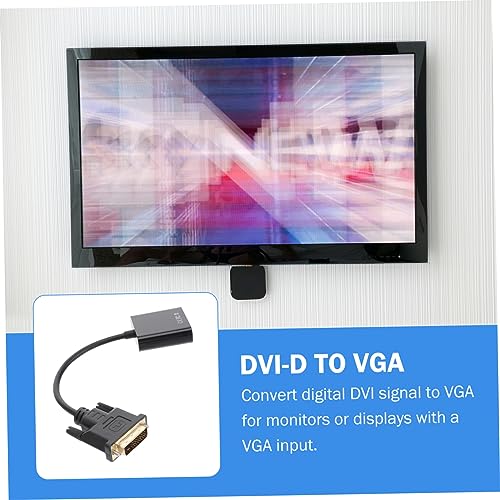 Veemoon 2 Unidades conversor dvi-d para vga adaptador dvi-d para vga adaptador dvi para vga