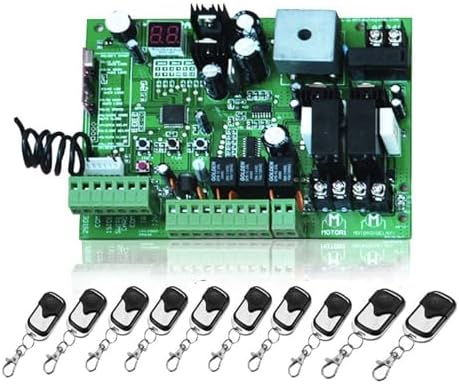 DC24V Electric Automatic Swing Gate Opener Kit - Motor Control Unit with PCB Controller & 4 Remote Controls for Easy Access & Enhanced Security