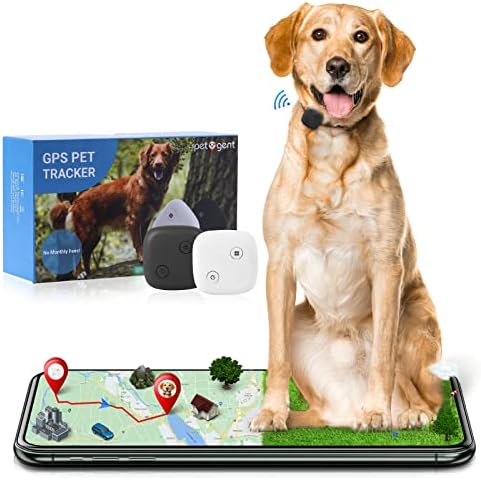Petgent Upgraded 2PCS Dog GPS Tracker for Pet Collar - Real Time Location & Activity Monitor - Longest Tracking Device - No Monthly Fee, APP Control, Radio Signal for Suburban Camping Rural Hiking