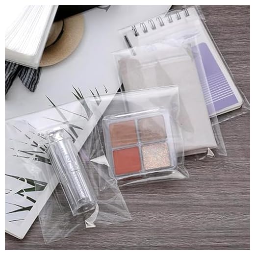 100 Pcs Bag Clear Self Seal Cellophane Plastic Bags for Clothes Party Wedding(transparent,)