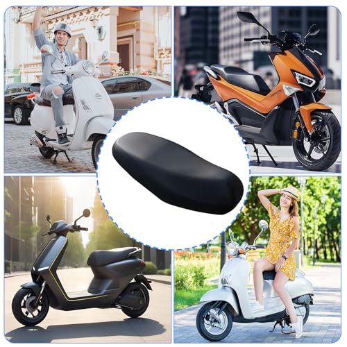 TIESOME Sitzbezüge Universal Motorrad, Groß Motorrad Sitzabdeckung Kissen, wasserdichte Sonnenschutz Sitzbezug Geeignet Staubkissenbezug Schutz mit Gummiband für MotorradRoller Moped Sitzbezug