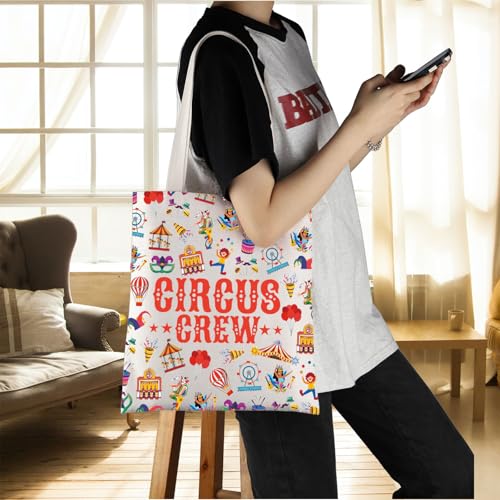 Bolso tote para amantes del circo, regalo para personal del circo, monos, payasos, espectáculo, director de pista miniatura 6