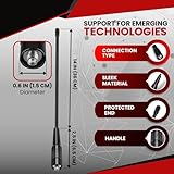 TNP 15.6" Dual Band SMA Female Antenna for Baofeng Radio - VHF/UHF 144/430Mhz High Gain Whip Ham Radio Antenna for Baofeng UV5R - Two Way Walkie Talkie Antenna Compatible with Kenwood, Yaesu, Wouxun - Image 6