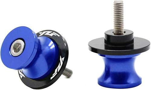 M6 motocicleta CNC brazo oscilante deslizadores carretes soporte tornillo para YZF R1 R1M R3 R6 R7 R25 R15 R125 600R azul