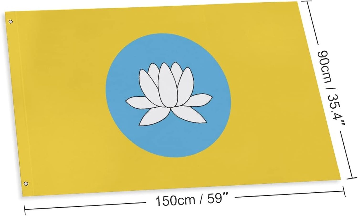 Kalmykia Flag Garden Flag Outdoor Indoor Decoration Flag for Home Outdoor Decorations 35x59 in