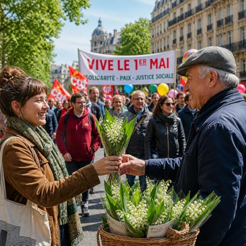 Pourquoi offre-t-on du muguet le 1er mai en France, pour la f&ecirc;te du Travail ? - DELF A2 / B1 - Compr&eacute;hension orale - French Intermediate level