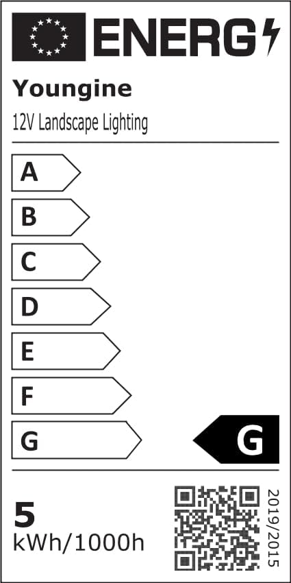 Miniatura 11 de Youngine Lámparas LED de 12 V para exteriores, para jardín, patio, pared, camino, iluminación decorativa con soporte de pinchos, paquete de 2