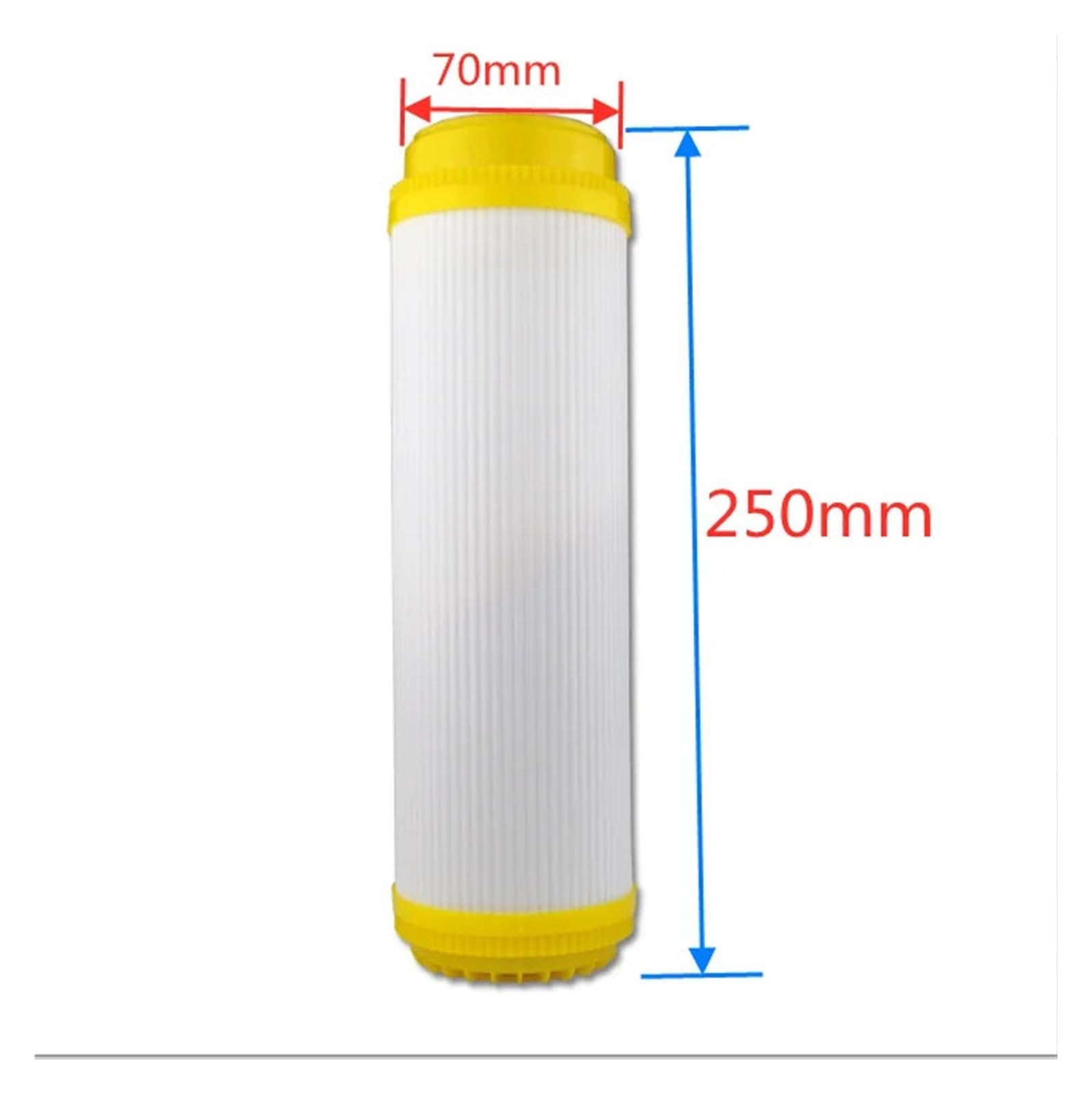 Cartucho de filtro de resina de 10 pulgadas, intercambio iónico de agua pura suavizada, elimina la descalcificación/sistema purificador de agua alcalina fuerte, 1 Uds.(2pcs)
