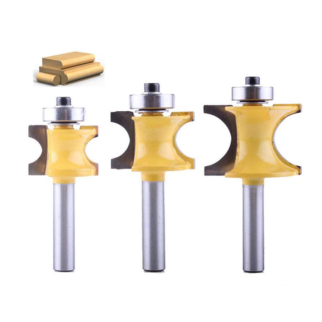 CLUB BOLLYWOOD® 8Mm Shank Bullnose Router Bit C3 Carbide Tipped Woodworking Cutter 15.875Mm|Home & Garden | Tools | Power Tools | Router Bits|1 Piece Half-Round Bearing Router Bit