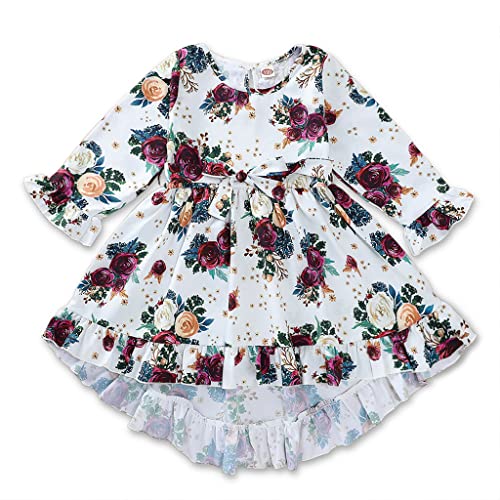 Conjunto de enxoval de bebê floral versátil, boêmia, estampa floral, vestidos de gravata borboleta i