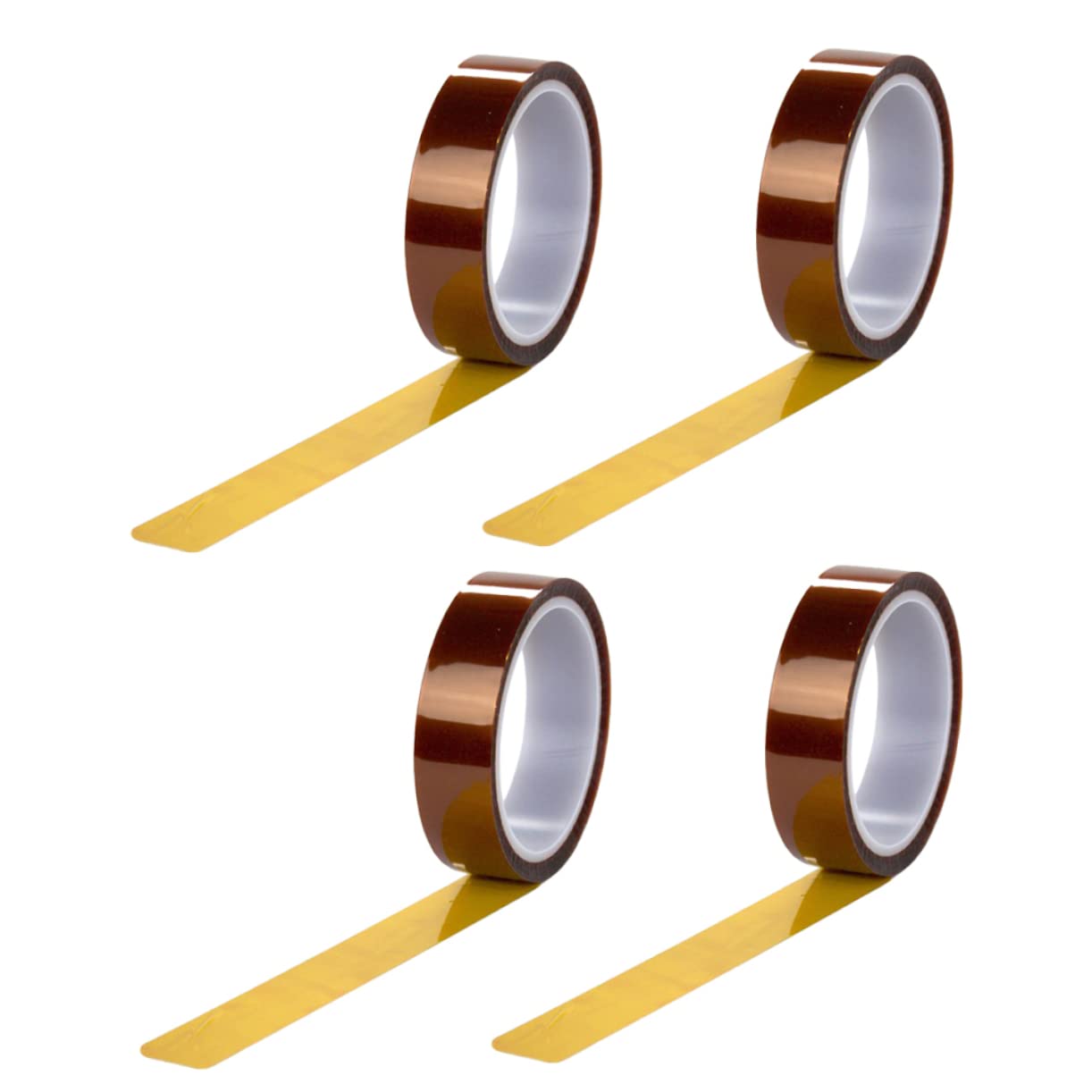4 Rolls High Temperature Double Sided Adhesive Heat Resistant Tape Strong Adhesive Insulation Tape for Masking and Soldering