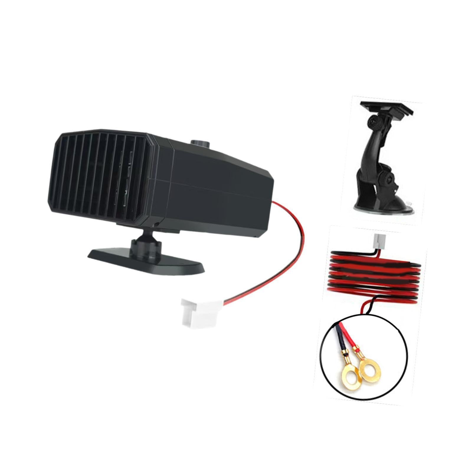 QOKLIYUI Desempañador de parabrisas de alto rendimiento, calentador eléctrico para automóvil, calentamiento rápido, accesorios premium, base giratoria 360°, alto rendimiento, fácil instalar, 500 W