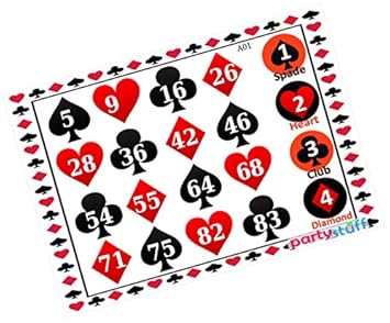 partystuff playing cards theme tambola housie tickets playing cards points kukuba 1 classic kukuba 24 cards amazon in home kitchen