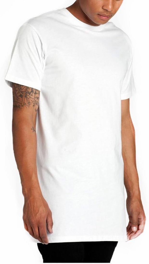 Men Longline Street Dance Hip Hop Rap T-Shirts US size
