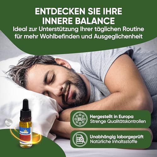 Wellpursan Hanföl 10% (10ml) – Hochwertiges Hanföl für Wohlbefinden & Entspannung – vegan & natürlich - Niederländisches Qualitätsprodukt auf Olivenöl Basis - Natürlich & Vegan