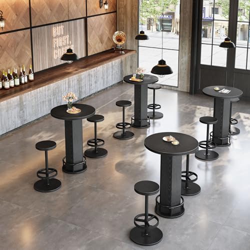 Tribesigns 4-Piece Round Bar Table Set