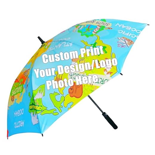Best customized umbrellas no minimum Customizable Large Windproof Golf Umbrella