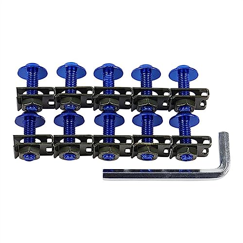 �I�[�g�o�C�p�l�W���i �I�[�g�o�C�t�F�A�����O�{���g�t�@�X�i�[�N���b�v�l�W�X�v�����O�i�b�g F800GS F900R F800R R1200RT F850GS F900XR F800 GS F900 R 6 �~�����[�g��(6mm-Blue)